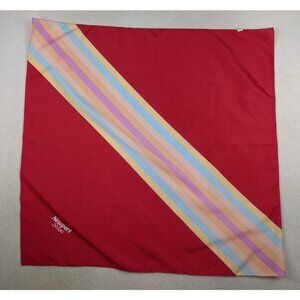 Vintage Newport Stripes Cigarettes Tobacco Scarf Multi Color Pink Advertising